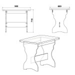 Стол КС-2 (Компанит)